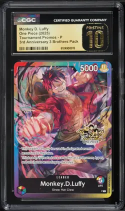 2025 One Piece Tournament Promo 3rd Anniversary 3 Brothers Leader Monkey D. Luff - Image 1