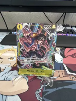 One Piece CCG Monkey.D.Luffy OP10-111 Rare Alternative Art Royal Blood - Image 1