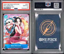 2025 One Piece OP13 EN #051 Boa Hancock Alternate Art PSA 10 GEM MINT - Image 3