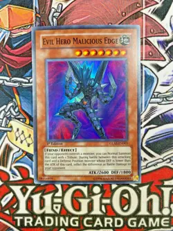 *** Evil Hero Malicious Edge 1st Ed *** GLAS-EN003 | SUPER | YuGiOh! NM - Image 1