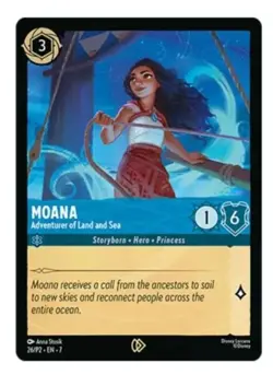 PSL Disney Lorcana Promo Card Moana 2 Adventurers on Land and Sea 26/P2 Sealed - Image 1