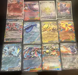 Pokemon TCG Holo EX V VMAX Card Lot (12) - Image 1