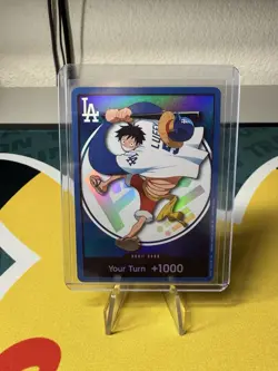 One Piece x Los Angeles Dodgers Monkey D. Luffy Don!! Card Promo Holo - Image 2