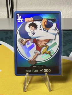 One Piece x Los Angeles Dodgers Monkey D. Luffy Don!! Card Promo Holo - Image 4