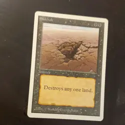 Wizards of the Coast MTG Sinkhole Unlimited Edition Eng Regular Black Sorcery - Image 3