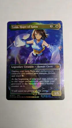Yuna, Hope of Spira (Borderless) (Chocobo Track Foil) Final Fantasy Foil - Image 1
