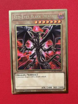 Yugioh! Red-Eyes Black Dragon Premium Gold Rare, MGED-EN003 Alt Art NM - Image 1