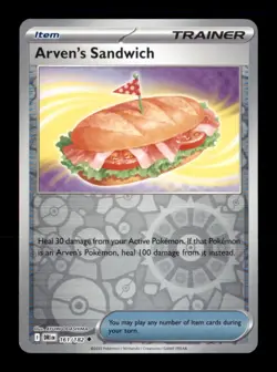 Arven's Sandwich 161/182 Uncommon Destined Rivals Pokemon Reverse Holo Near Mint - Image 1
