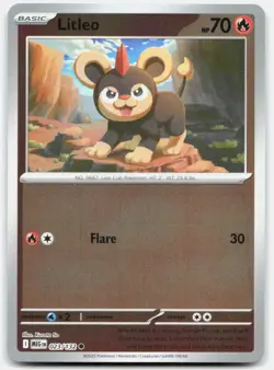 Litleo 023/132 Common Mega Evolution Pokemon Reverse Holo Near Mint - Image 1