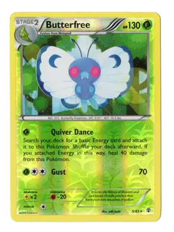 Butterfree 5/83 Holo Rare Generations Pokemon Reverse Holo Moderately Played - Image 1
