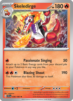 SKELEDIRGE 038/198 SCARLET & VIOLET HOLO R NM - Image 1