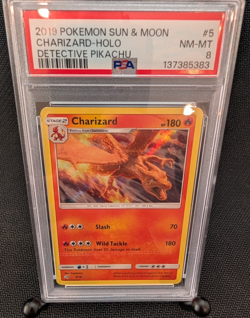 Pokemon - Charizard Holo 5/18 - 2019 Detective Pikachu - PSA 8 - Image 1