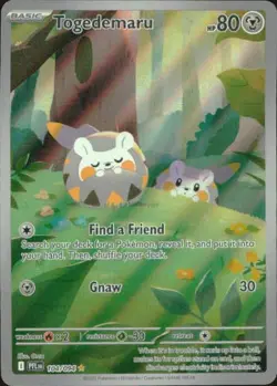 Togedemaru 104/094 Illustration Rare Phantasmal Flames Pokemon Holo NM - Image 1