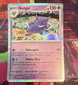 Gengar 094/165 Sv: Scarlet & Violet 151 Holo Rare Reverse Holo English 130 HP - Image 1