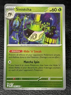 Sinistcha 006/084 - Reverse Holo - Pokemon TCG: Pitch Black - English NM - Image 1