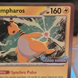 Ampharos #075 (Prerelease) Promo, Chaos Rising Stamped, Mega Evolution Promo, NM - Image 5