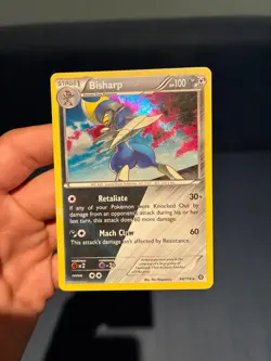 Bisharp Holo Rare (DUO TYPE) 64/114 Steam Siege, XY (MP) Pokemon Card - Image 1