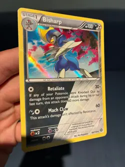 Bisharp Holo Rare (DUO TYPE) 64/114 Steam Siege, XY (MP) Pokemon Card - Image 2