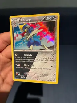 Bisharp Holo Rare (DUO TYPE) 64/114 Steam Siege, XY (MP) Pokemon Card - Image 3