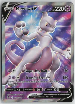 Mewtwo V SWSH229 Holo Promo Sword & Shield Promo Pokemon Near Mint - Image 1