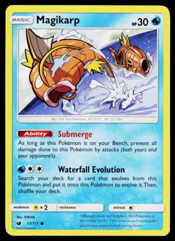 Magikarp 17/111 Common Crimson Invasion Pokemon Lightly Played - Image 1