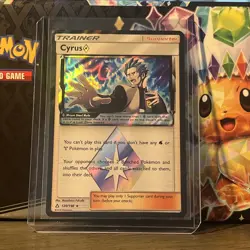 Cyrus Prism Star - 120/156 - Pokemon Ultra Prism Sun & Moon Ultra Rare Card NM - Image 1