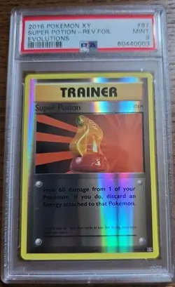 2016 Pokemon XY Evolutions Super Potion Reverse Holo PSA 9 - Image 1