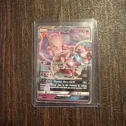 Pokemon TCG Mewtwo GX SM196 SM Promo GX Holo EN 190 HP - Image 1