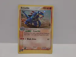 Armaldo Pokemon TCG 1/100 EX Sandstorm E-Reader Series LP holo Fart Swirl - Image 1