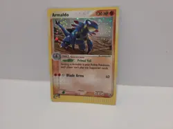 Armaldo Pokemon TCG 1/100 EX Sandstorm E-Reader Series LP holo Fart Swirl - Image 3
