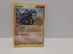 Armaldo Pokemon TCG 1/100 EX Sandstorm E-Reader Series LP holo Fart Swirl - Image 4