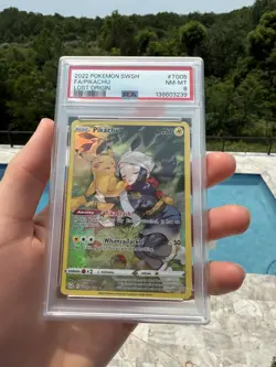 Pikachu TG05/TG30 Pokemon Lost Origins PSA 8 - Image 1