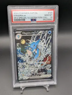 Kingdra EX 131 Pokemon TCG Scarlet & Violet Black Star Promo Holo Card PSA 10 - Image 1