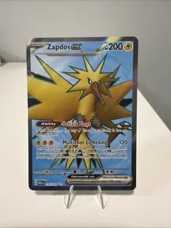 Pokemon 151 Zapdos Ex Full Art Hyper Rare Holo 192/165 Near Mint - Image 1