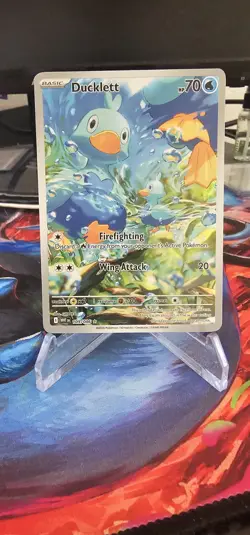 Pokemon Ducklett SV: White Flare Illustration Rare Holo 109/086 70 HP Basic - Image 1