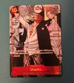 One Piece Card Game Emperors in the New World - Shanks OP09-004 SR Manga Alt - Image 2
