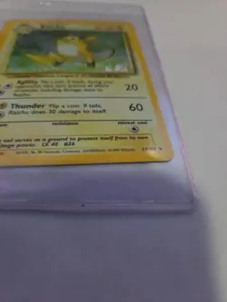1999 Pokemon Base Set Raichu Holo 14/102 Unlimited Vintage WOTC LP/MP - Image 2