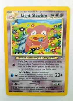 Light Slowbro 51/105 Pokemon Neo Destiny 2000 Regular - Lightly Played - Image 1
