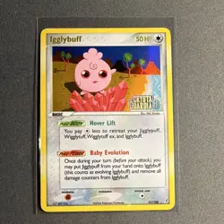Pokemon TCG Igglybuff 21/100 EX Crystal Guardians Reverse Holo English 50 HP - Image 1
