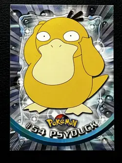 #54 PSYDUCK ~ 1999 Topps Pokemon TV Black Logo NM - Image 1
