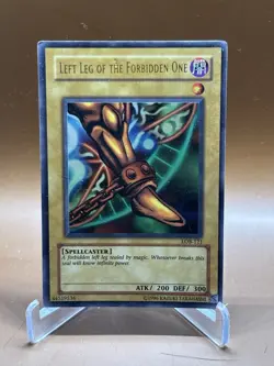 Konami Yu-Gi-Oh! TCG Left Leg of the Forbidden One LOB-121 English Regular - Image 1