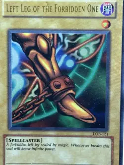 Konami Yu-Gi-Oh! TCG Left Leg of the Forbidden One LOB-121 English Regular - Image 2