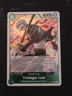 Trafalgar Law Rare (R) OP13-031 Carrying On His Will English Foil - Image 1
