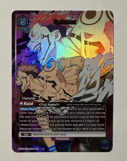 Union Arena TCG English Jujutsu Kaisen Sukuna R* UE03BT/JJK-1-047 1 Star Foil - Image 1