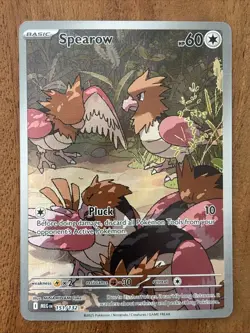 Pokemon TCG Spearow 151/132 Illustration Rare Mega Evolution NM Card - Image 1