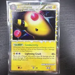 Ampharos Prime Ultra Rare Pokemon Card HeartGold SoulSilver LP 🔥 - Image 1
