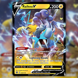 Raikou V 048/172 Ultra Rare Holo Pokemon Card (SWSH09: Brilliant Stars) NM - Image 1