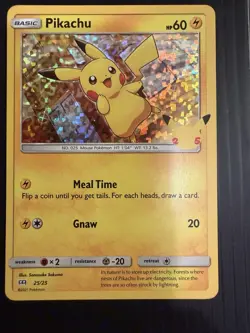 Pikachu 25/25 McDonald's 25th Anniversary 2021 Promo Holo Pokemon Card LP - Image 1