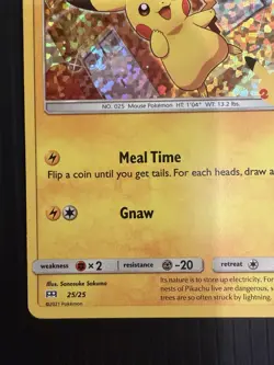 Pikachu 25/25 McDonald's 25th Anniversary 2021 Promo Holo Pokemon Card LP - Image 5