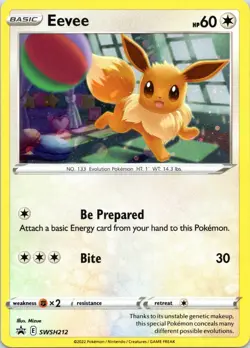 Holo Eevee SWSH212 SWSH: Sword & Shield Promo Cards | LP - Image 1